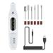 Electric Nail Drill Manicure & Pedicure Care Set Mini Nail Kit System for Buffing Grooming and Polishing of Nails at Home White