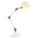 WINGBO Metal Swing Arm Table Lamp, Industrial Desk Lamp Flexible Head, Reading Light Heavy Task Lamp for Bedroom Home - N/A