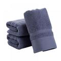 100% Cotton Absorbent Hair Face Towels Ultra Soft Hand Bath Thick Solid Towel Bathroom Blue