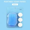 PhoneSoap Disposable Washing Hand Bath Toiletry Paper Soap Sheets Compressed Towels Blue