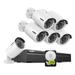 SANNCE 8CH 2MP FHD POE Wired Security System With 6PCS Bullet Surveillance IP Cameras