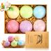 Windfall Bath Bombs Gift Set- 6Pcs Essential Oil Scented Bubble Bath Salts Bombs Birthday Gifts for Women Kids for Relaxation and Stress Relief- Gift for Women and Kids