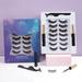 7Pcs Kit of Magnetic Eyelashes And Eyeliner With Natural Look & Reusable False lashes -No Glue Need 2 Eyeliner & 5 Eyelashes