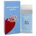 Light Blue Love Is Love by Dolce & Gabbana Eau De Toilette Spray 3.3 oz for Female