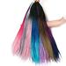 Bcloud 60cm Hair Extension Women Braided Color Block Wig for Club
