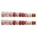 24 PCS Fake Nail Aurora Style Hot Girl Nail with Adhesive Tabs for Home Finger Decoration Glue Models