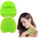 1 Pack Soft Silicone Shower Brush Body & Face & Short Hair Wash Bath Exfoliating Skin Massage Scrubber Dry Skin Brushing Glove Loofah Fit for Sensitive and All Kinds of Skin (Green)