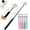 acdanc Telescoping Back Scratcher Extendable Metal Telescopic Back Massager/Scalp Massager/Head Massager Random Color(1 PACK)