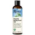 Sky Organics Organic Hemp Seed Oil for Face 100% Pure & Cold-Pressed USDA Certified Organic to Nourish Soothe 8 fl. Oz.