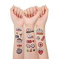 24 Sheets Casino Night Temporary Tattoos Poker Birthday Decorations Las Vegas Party Favors