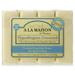 A La Maison - Traditional French Milled Bar Soap Value Pack Hypoallergenic Unscented - 4 x 3.5 oz. Bars