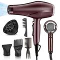 2000 Watt Hair Blow Dryer ARDIRO Professional Salon Negative Ionic Hair Dryer with Powerful AC Motor Low Noise Diffuser Concentrator Comb for Women & Men