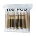 Aktudy 100pcs Double Head Disposable Cotton Stick Makeup Cotton Swab First Aid Kit