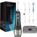 BESTOPE Water Flosser 300ML 5 Modes & 6 Jet Tips - IPX7 Waterproof Cordless Dental Oral Irrigator Portable and Rechargeable Water Flossing for Braces & Bridges Care Home and Travel