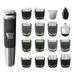 Philips Norelco MG5750/49 Multigroom All-In-One Trimmer Series 5000 With 17 Trimming Attachments No Blade Oil Needed Black