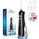 Cordless Water Flosser for Teeth Professional Dental Oral Irrigator 4 Modes with 300ml Water Tank IPX7 Water Flosser Portable for Travel Home Office