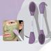 Dream Lifestyle Silicone Face Mask Brushes Facial Mud Mask Applicator Mixing Brush Double Head Soft Brush Face Mask Spatula For Mud Clay Body Lotion Diy Mask Purple