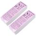 2 Packs/200pcs Depilatory Paper Fast Hair Removal Tool Practical Hair Removal Paper for Adults Men Women