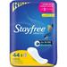 Stayfree Ultra Thin Regular Pads Without Wings 44 Ct Multi-Fluid Protection For Up To 8 Hours With Odor Neutralizer
