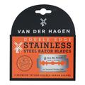 Van Der Hagen Basics Double Edge Razor Blades Stainless Steel 5 Count (Men)