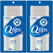 2 Pack Q-tips Cotton Swabs Original 375 count ea. (750)