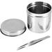 Southwith Stainless Steel Stainless Steel Box Dision for Cleansing Cloths Swabs & Wipes Box 3 Sizes Container Box[ 9Cm] Professional and Fashion