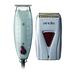 Andis Finishing Combo Corded Trimmer + Lithium Shaver with Gold Titanium Hypo-Allergenic Foils