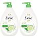 Dove Go Fresh Cool Moisture Body Wash Cucumber And Green Tea Pump 34 Ounce (Pack Of 2)