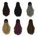 Bcloud Women Charming Long Curly Wave Wig Hairpiece Hair Extension with Peaked Cap Hat