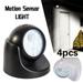 1/2/3/4pcs 360 Battery Operated Indoor Outdoor Garden Motion Sensor Security Led Light