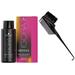 Schwarzkopf : 9 5-46 IGORA Vibrance Tone on Tone Coloration Demi-Permanent Hair Color Dye Liquid Haircolor - Pack of 6 w/ Sleek 3-in-1 Brush Comb