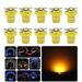 Alla Lighting Super Bright B8.5D 2721MF 17035 BP17035 2351MFX6 LED Bulbs Amber Yellow Instrument Panel Lights 3030 SMD Dashboard Lights Gauge Cluster Lights Speedometer Lights Indicator Lights