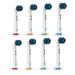 Toothbrush Replacement Heads Compatible with Oral-B Braun 8 Pack Sensitive Gum Care Electric Toothbrush Heads Soft Bristle for Superior and Gentle Clean