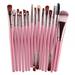 Makeup Brushes Premium Synthetic Foundation Powder Concealers Eye Shadows Makeup 15 Pcs Brush Set