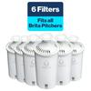 Brita Standard Water Filter Replacement Filters for Pitchers and Dispensers BPA Free 6 Count