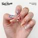 Fofosbeauty 24pcs Full cover Fake Nails Press on False Nails Pop Art Colorful Wave