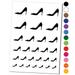 High Heel Pump Shoe Water Resistant Temporary Tattoo Set Fake Body Art Collection - Purple