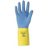 Chemi-Pro Unsupported Neoprene Gloves Yellow/Blue Size 8 | Bundle of 2 Dozen