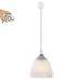 FSLiving Remote Control Pendant Light Juno Track Pendant Light Fixture Stepless Dimming Pendant Light Fixture w/ Frosted White Finish Glass Shade for Restaurant Bar Customizable--1-Light