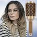 Petal Ergonomic Handel Design Comfortable and Non-Slip Grip Gold Hair Styling Brush 1.8 inch