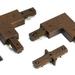 Cal LightingHT-282-LEFT-RU Left Polarity T Connector Rust