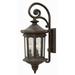 3 Light Medium Outdoor Wall Lantern in Traditional Style 9.5 inches Wide By 25.75 inches High-Oil Rubbed Bronze Finish-Incandescent Lamping Type