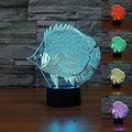 AVEKI 3D Rugby American Football Night Light Lamp Illusion 7 Color Changing Touch Switch Table Desk Decoration Lamps Gift with Acrylic Flat ABS Base