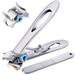 Nail Clippers for Thick Nails - 15mm Wide Jaw Opening Extra Large Toenail Clippers Cutter with Nail File for Thick Nails Heavy Duty Fingernail Clippers for Men Seniors