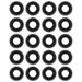 20 Pcs Black Spiral Hair Ties for Women Coil Hair Ties Hair Coils Plastic Hair Ties Hair Spirals No Damage Hair Ties No Crease Phone Cord Hair Ties