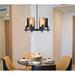 Westinghouse Lighting Sirino Six-Light Indoor Chandelier Matte Black Finish with Metallic Bronze Accents