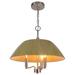 Woodbridge Lighting Sorg 3-Light Bamboo Pendant in Satin Nickel