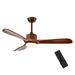 Costway 52 Ceiling Fan with LED Light Reversible Ceiling Fan w/ Adjustable Temperature