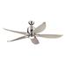 Monte Carlo Lily Lily 5 Blade 56 Led Indoor Ceiling Fan - Silver