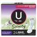 Kotex U Security Maxi Feminine Pads with Wings Extra Heavy Overnight Absorbency Unscented 24 Count